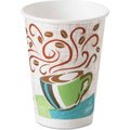 Dixie Food Service Dixie Hot Cups, Paper, 12 oz., Coffee Dreams Design, 50/Pack 5342CD